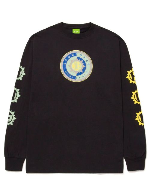 Huf SUN GOD LONGSLEEVE T-SHIRT black