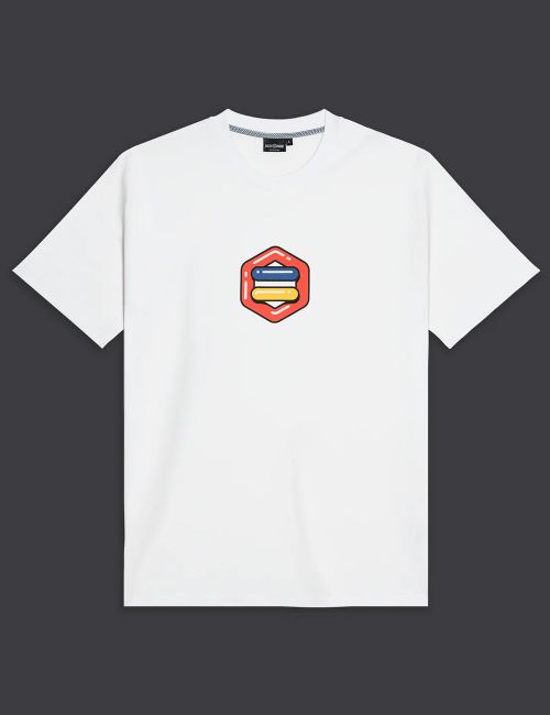 Dolly Noire BUBBLE LOGO T-SHIRT white