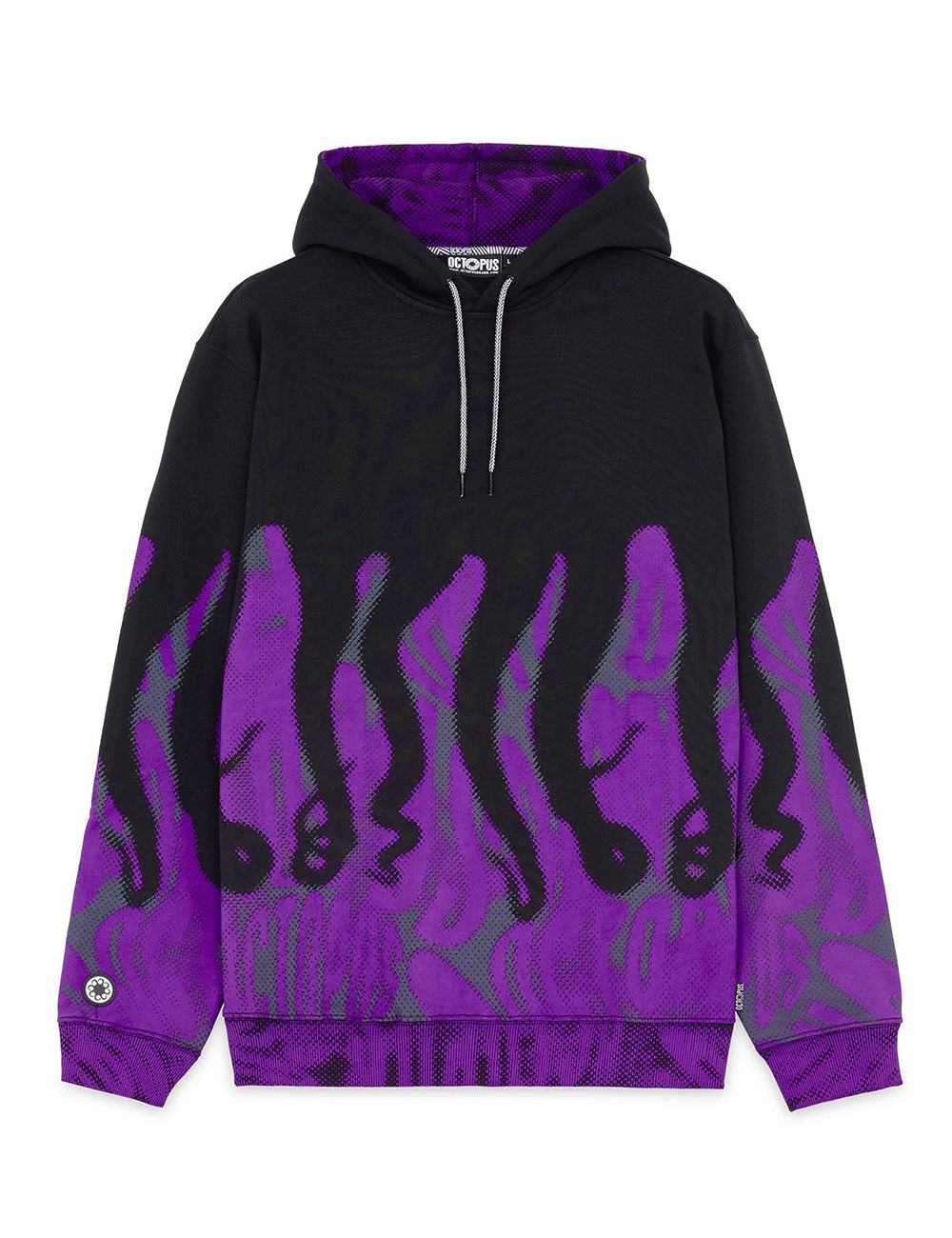 Octopus OCTOPUS HALF TONE HOODIE black Octopus OCTOPUS HALF TONE HOODIE black