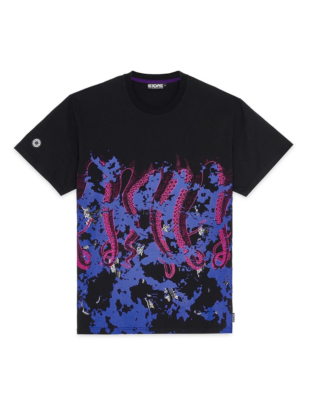 Octopus OCTOPUS GLITCH T-SHIRTS purple Octopus OCTOPUS GLITCH T-SHIRTS purple