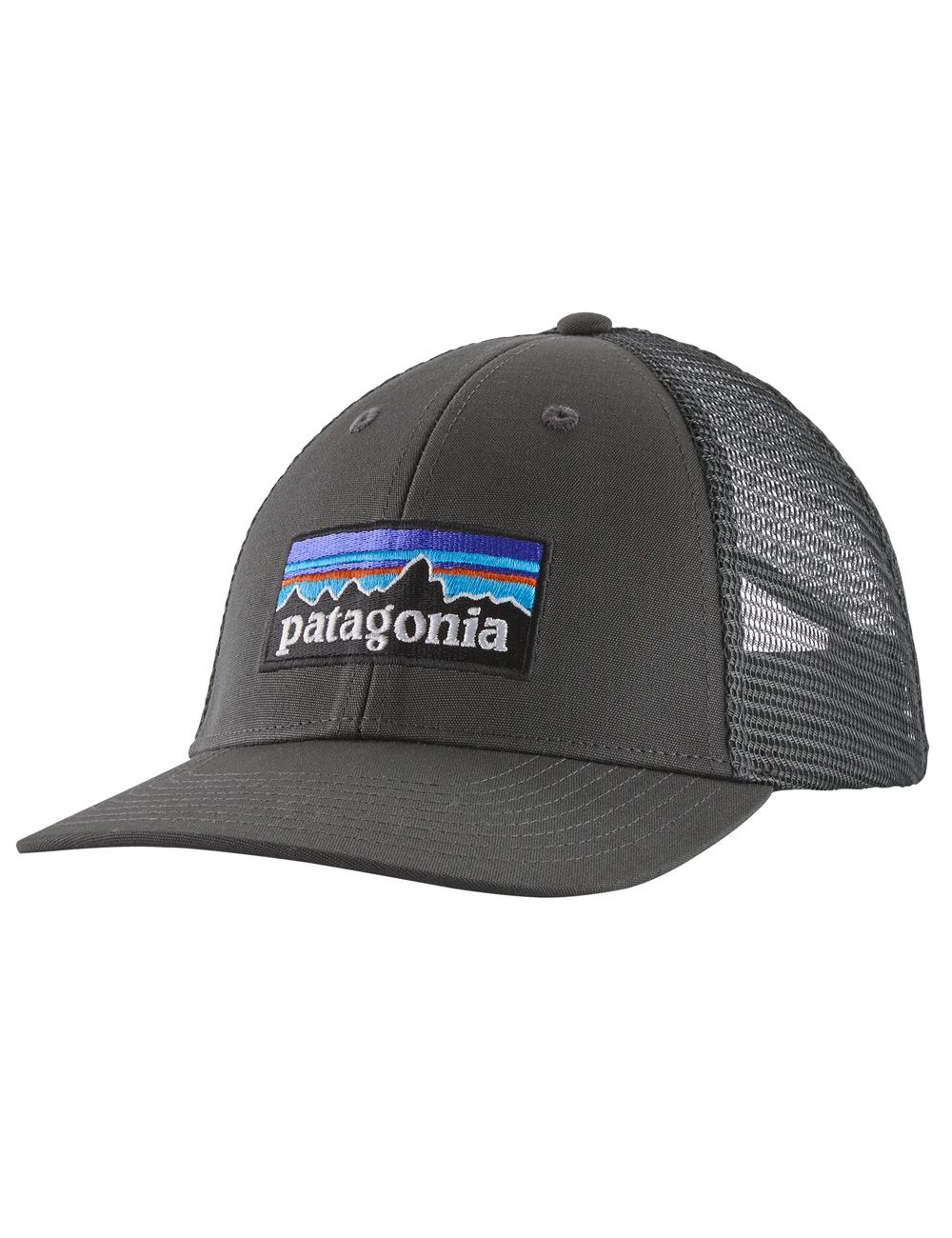 Patagonia P-6 LOGO TRUCKER HAT forge grey