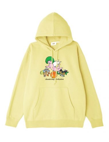 Obey ABANDONING CIVILIZATION HOODIE butter