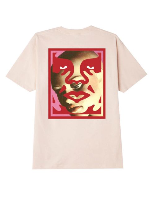 Obey OBEY DOUBLE FACE T-SHIRT cream