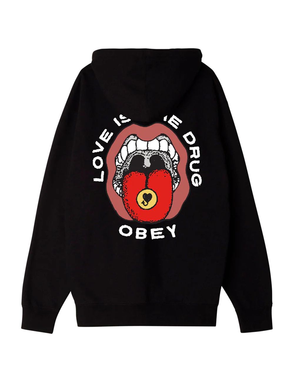 Obey LOVE IS THE DRUG HOODIE black Obey LOVE IS THE DRUG HOODIE black