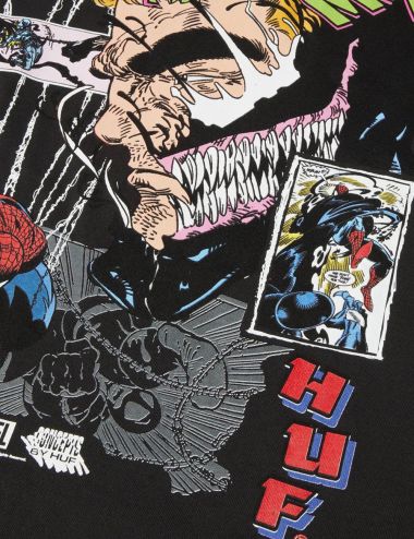 Huf BROCK WASHED S/S T-SHIRT washed black