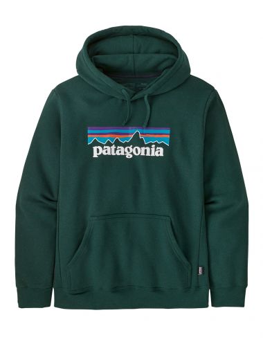 Patagonia P-6 logo uprisal hoody pinyon green