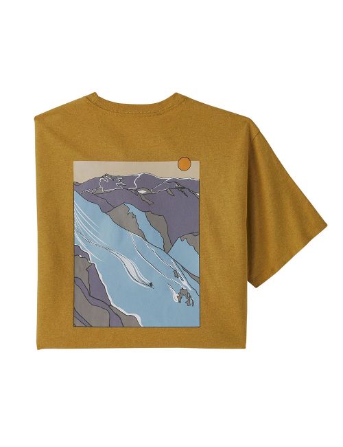 Patagonia HONOR THE MOUNTAIN RESPONSABILITY T-SHIRT cabin gold