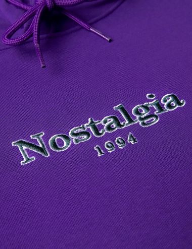 Usual NOSTALGIA OUTLINE HOODIE purple