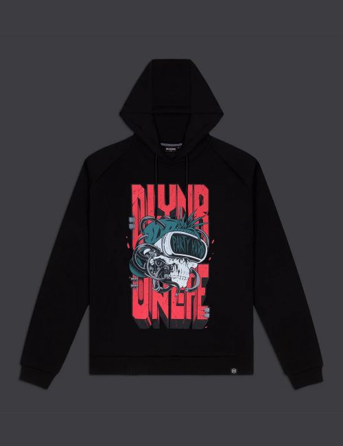 Dolly Noire PARTY HARD SKULL HOODIE black