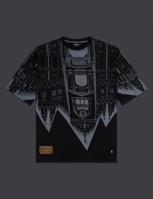 Dolly Noire BENCH DUOMO ROVESCIATO T-SHIRT black/grey