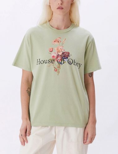 Obey OBEY FLOWER BUNCH PIGMENT CHOICE BOX T-SHIRT cucumber