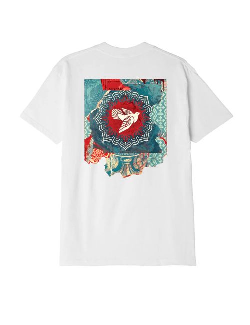 Obey OBEY PEACE DOVE BLUE T-SHIRT white