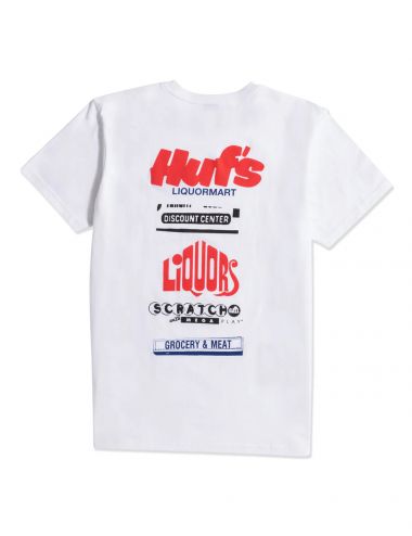 Huf LIQUORMART S/S T-SHIRT white