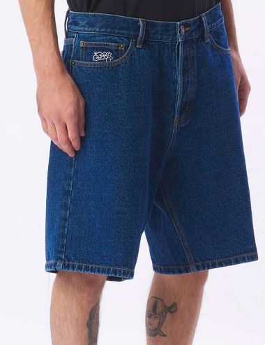 Obey BIGWIG BAGGY DENIM SHORT stonewash indigo