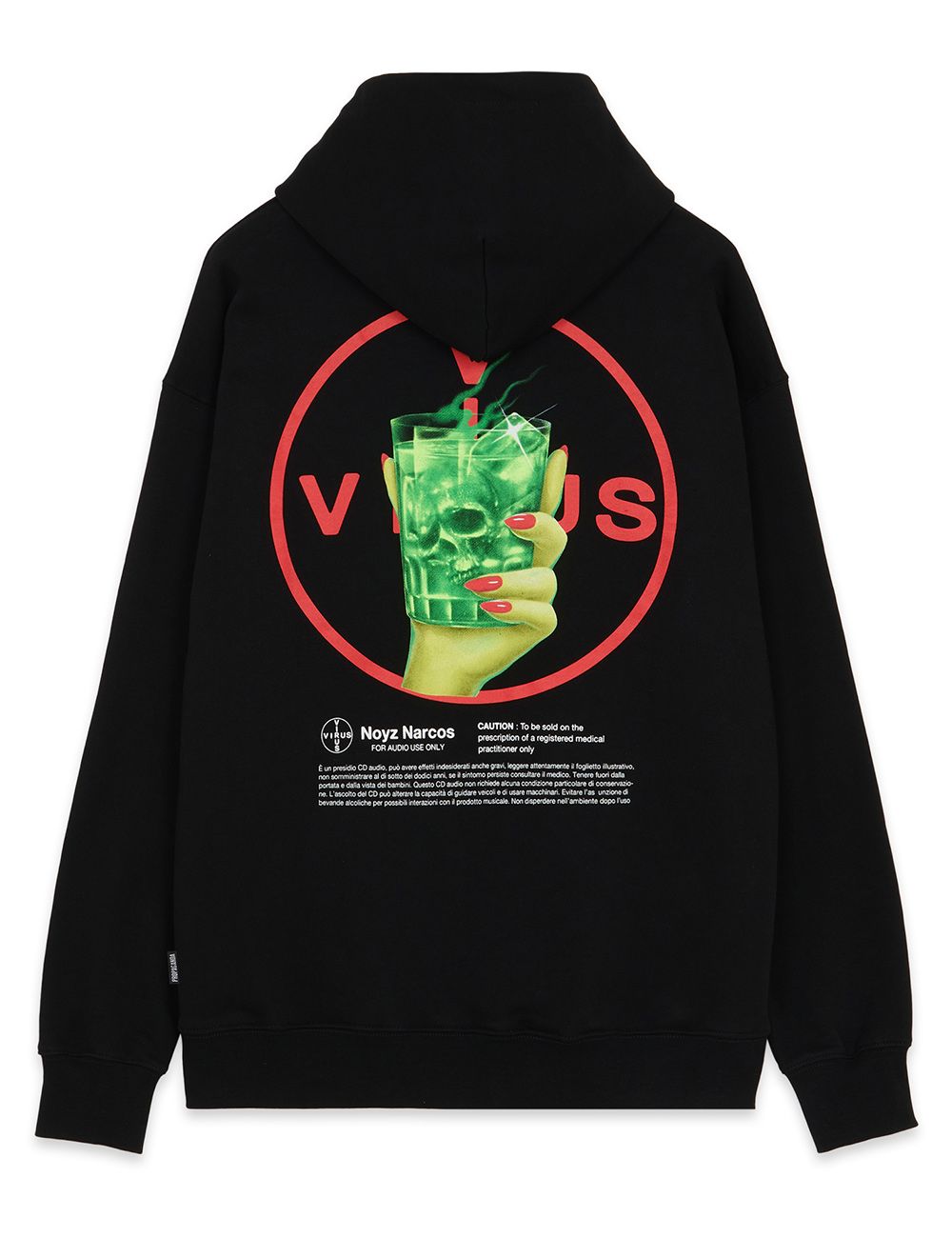 PROPAGANDA VIRUS HOODIE black PROPAGANDA VIRUS HOODIE black