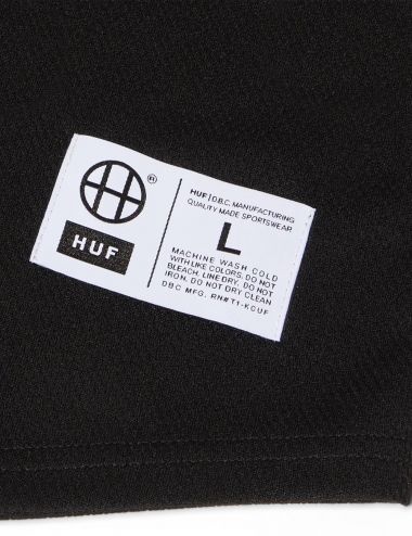 Huf H-STAR BASEBALL SHIRT black