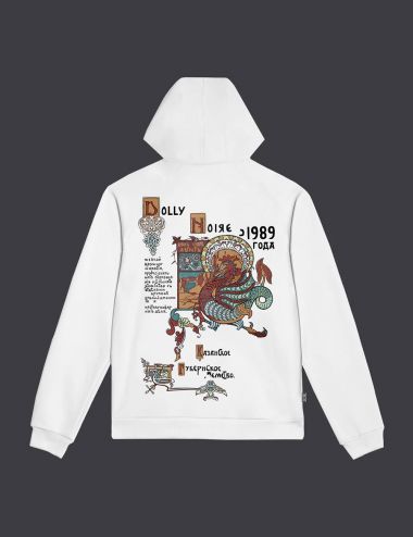 Dolly Noire Ancient Dragon Hoodie white