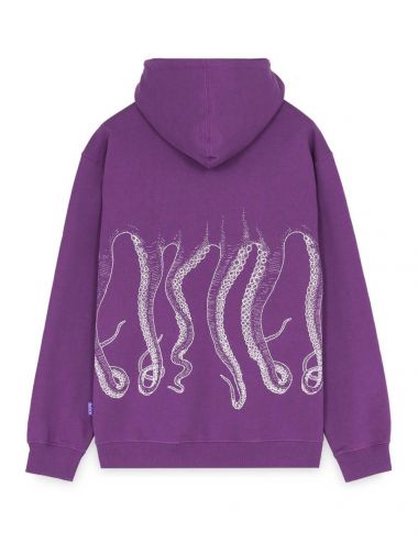 Octopus OUTLINE LOGO HOODIE purple