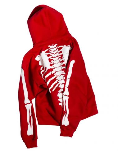 YOUTH ARCHIVES RAVE TILL THE GRAVE HOODIE red