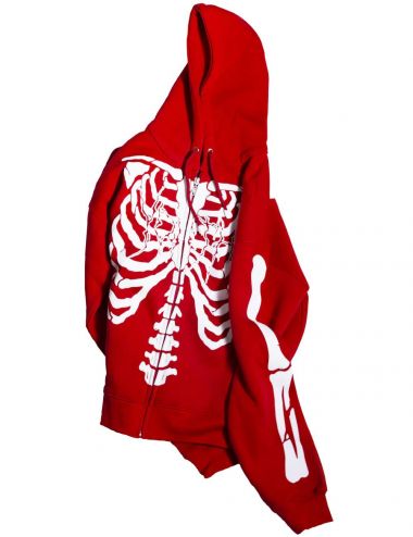 YOUTH ARCHIVES RAVE TILL THE GRAVE HOODIE red
