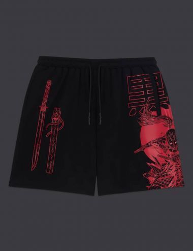  MIYAMOTO MUSASHI OUTLINE SWIMSHORT black