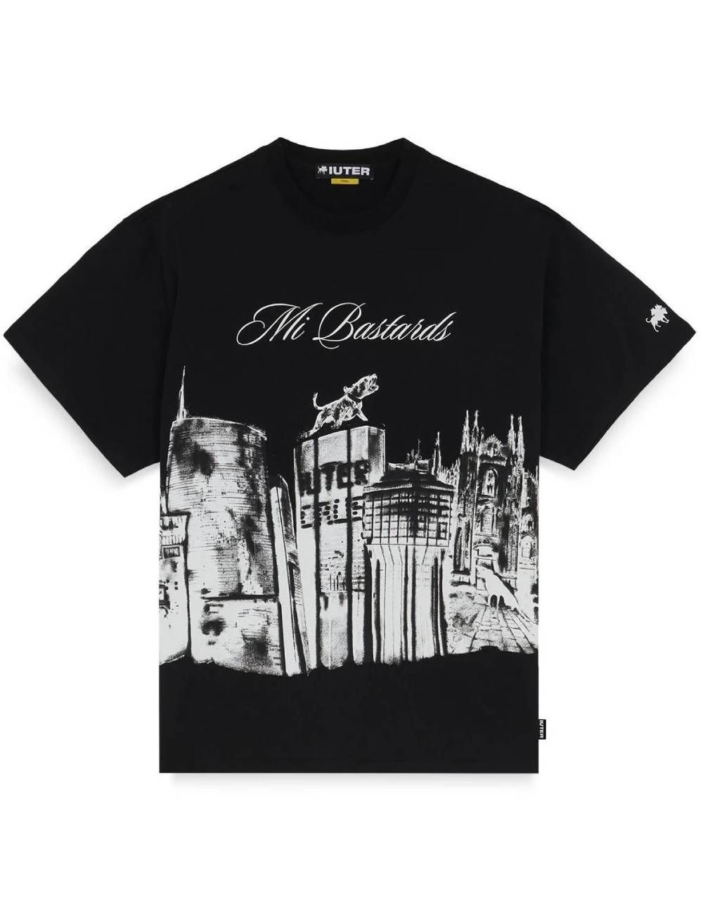 Iuter CLUB DOGO - SKYLINE TEE black