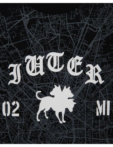 Iuter CLUB DOGO - MILANO MAP LOGO TEE black