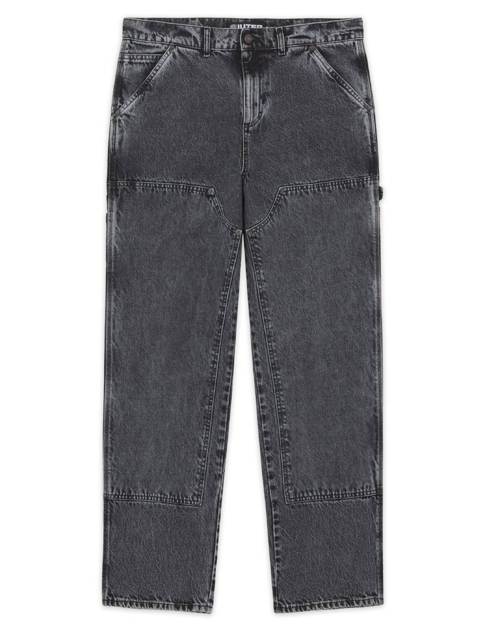 Iuter DOUBLE KNEE DENIM grey bleach