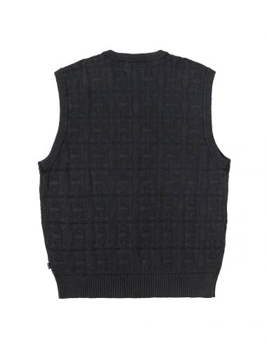 INTERLACED JACQUARD OVERDYED VEST