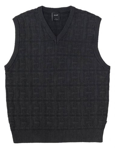 INTERLACED JACQUARD OVERDYED VEST