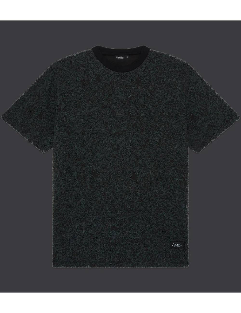 Dolly Noire INFERNO PATTERN T-SHIRT black