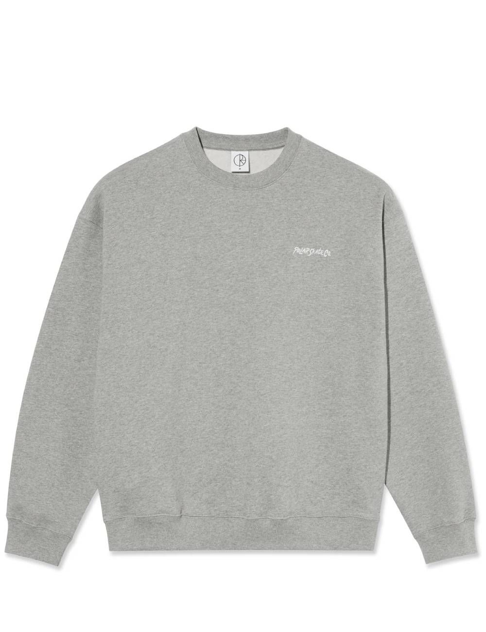 Polar DAVE CREWNECK SURF LOGO heather grey