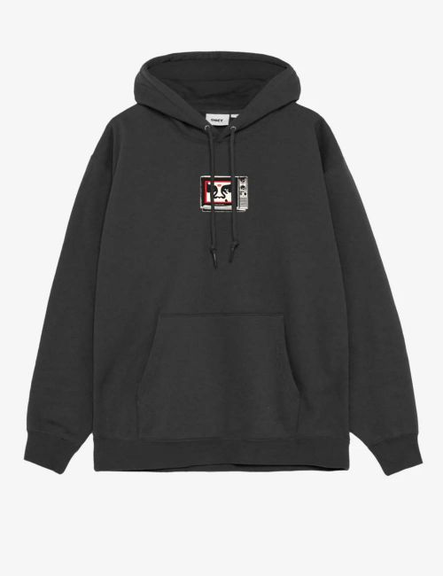 Obey OBEY TV FLEECE HOODIE BLACK black