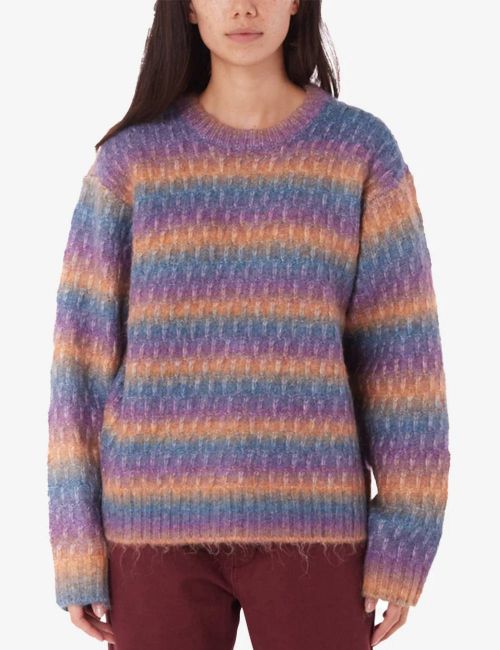 Obey DAYTRIP SWEATER purple multi