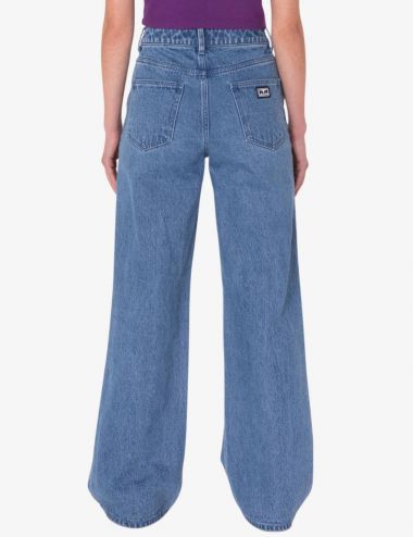 Obey ERRAND HIGHWAIST DENIM PANT light indigo