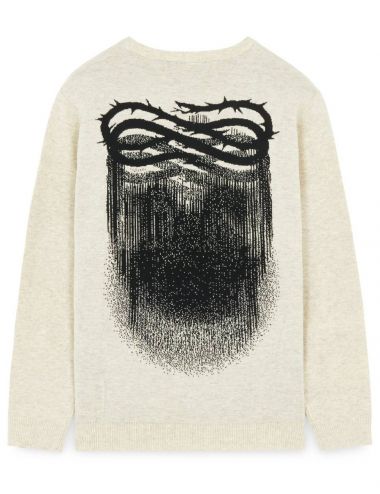 PROPAGANDA JAQUARD SWEATER RIBS CROWN bone