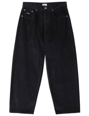 Obey BIG WIG CORDUROY PANTS digital black