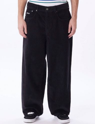 Obey BIG WIG CORDUROY PANTS digital black