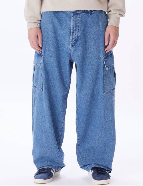 Obey BIGWIG CARGO DENIM PANT light indigo