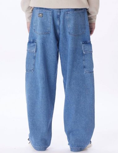 Obey BIGWIG CARGO DENIM PANT light indigo