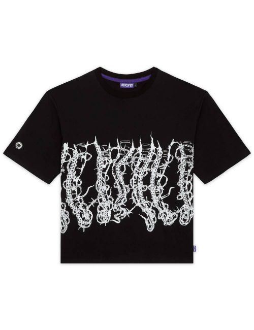 Octopus BARBWIRE T-SHIRT BY GIORGIO DI SALVO black