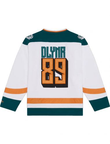 Dolly Noire GOAT HOCKEY CREWNECK white