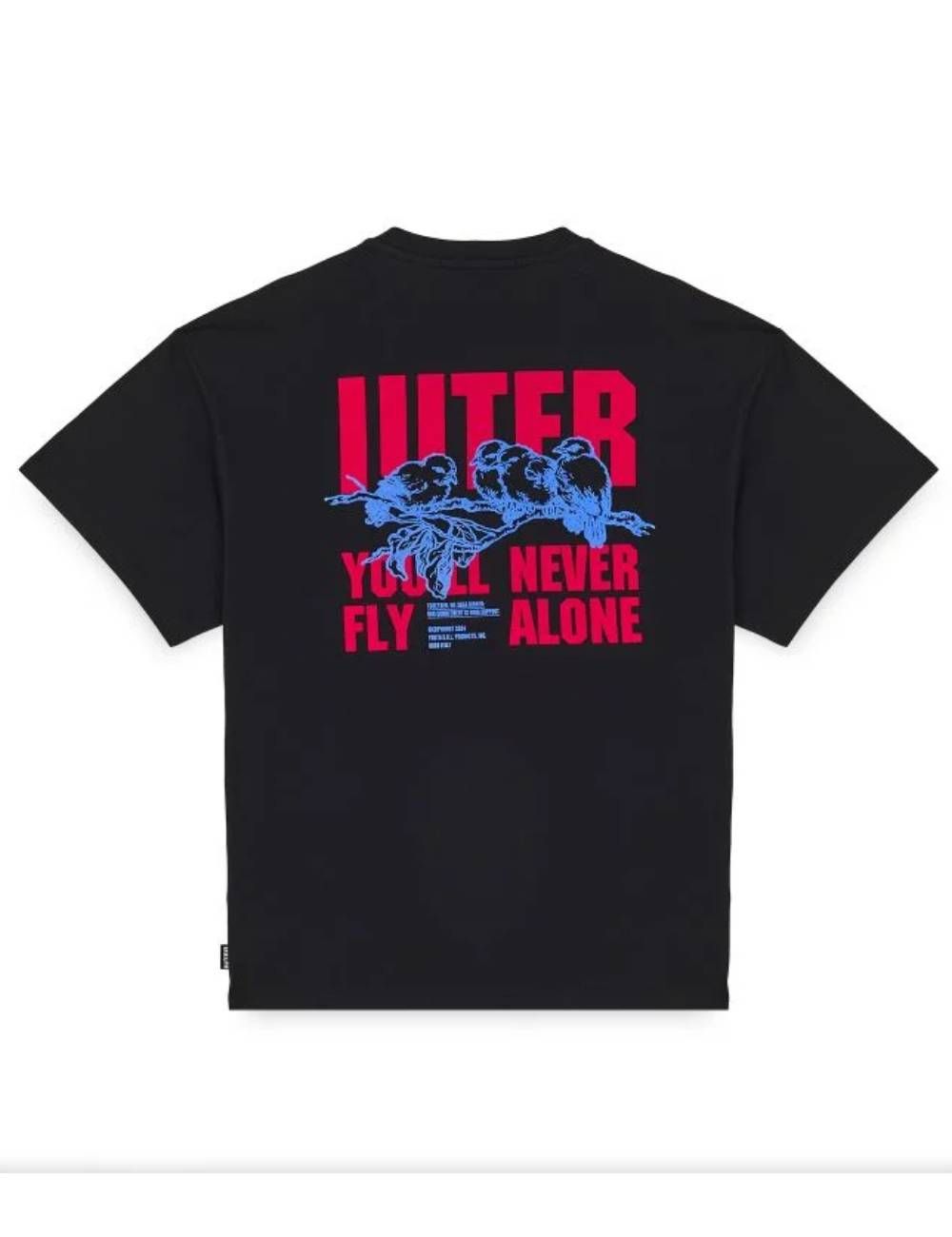 Iuter NEVER ALONE T-SHIRT black