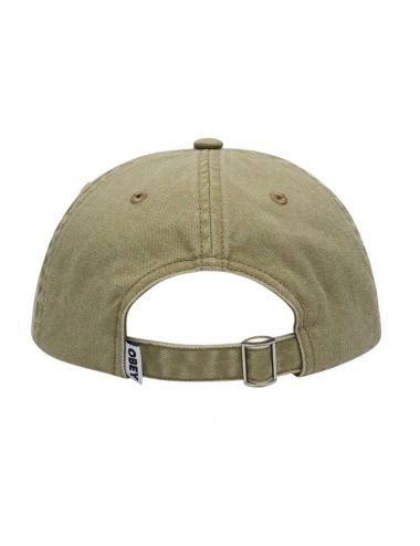 Obey PIGMENT BOLD 6 PANEL STRAPBACK khaki