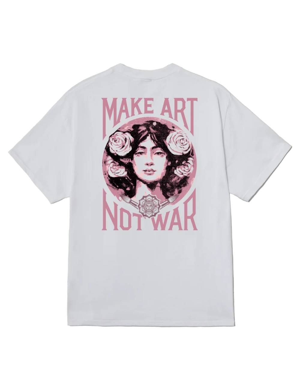 Obey OBEY MAKE ART NOT WAR T-SHIRT white