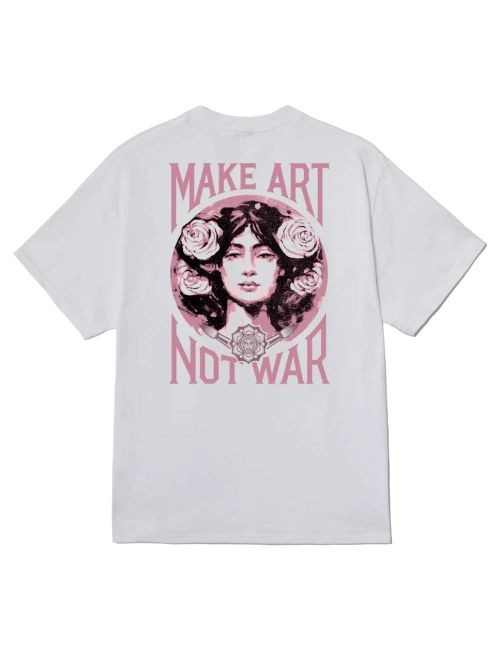Obey OBEY MAKE ART NOT WAR T-SHIRT white