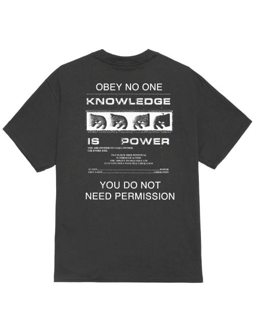Obey OBEY PERMISSION T-SHIRT vintage black