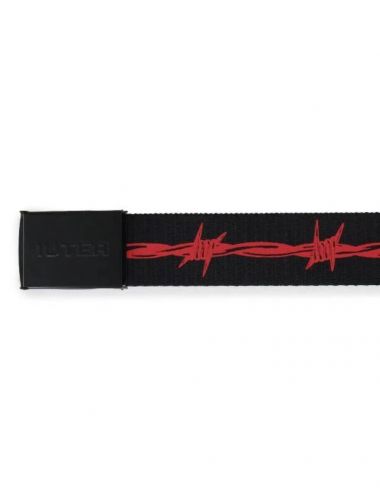 Iuter BARBWIRE BELT black/red