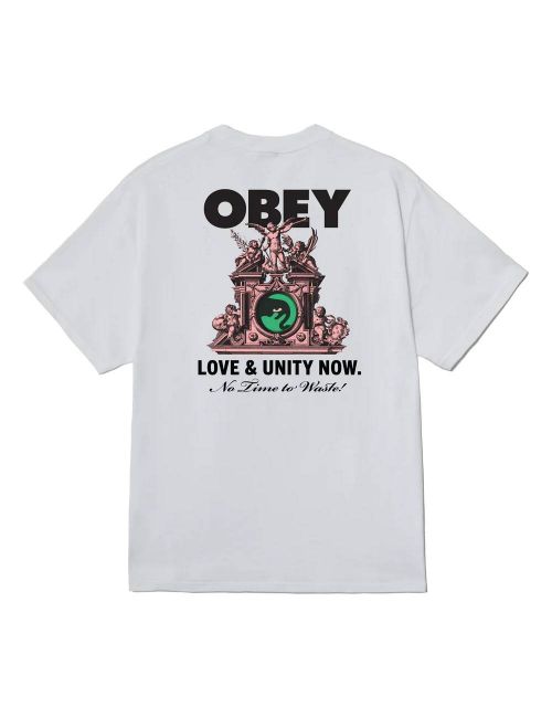 Obey OBEY LOVE & UNITY NOW T-SHIRT white