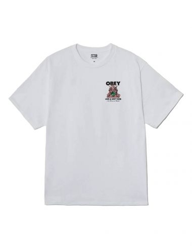 Obey OBEY LOVE & UNITY NOW T-SHIRT white